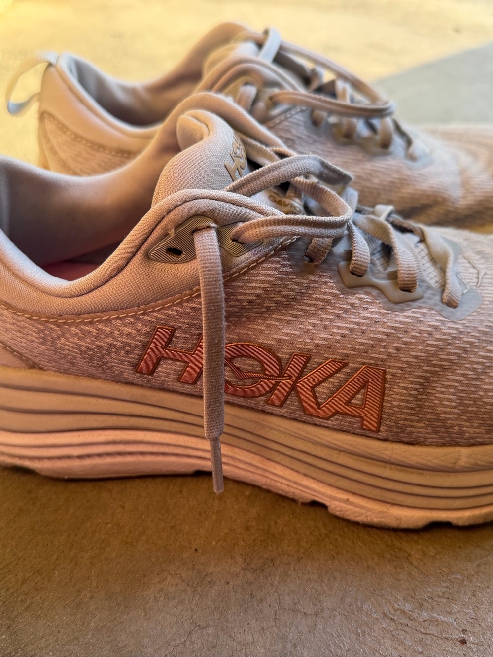 Hoka Women's Pale Pink Athletic Trainers